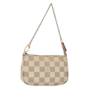 LOUIS VUITTON Damier Azur Mini Pochette Accessoires Pouch N63005 LV Auth 156624